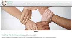 Desktop Screenshot of healingcirclecounseling.com