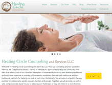 Tablet Screenshot of healingcirclecounseling.com